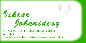 viktor johanidesz business card